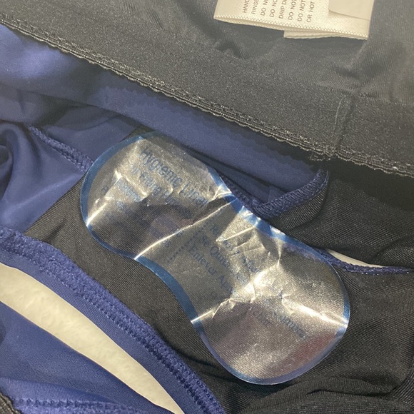 NWT Calypso Cove Double Ruffle One-Piece Navy Swimsuit Size 10  !! - Picture 6 of 6